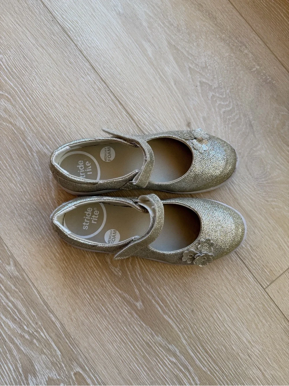 Girls' Stride Rite Holly Mary Jane Shoes - Gold 2.5W